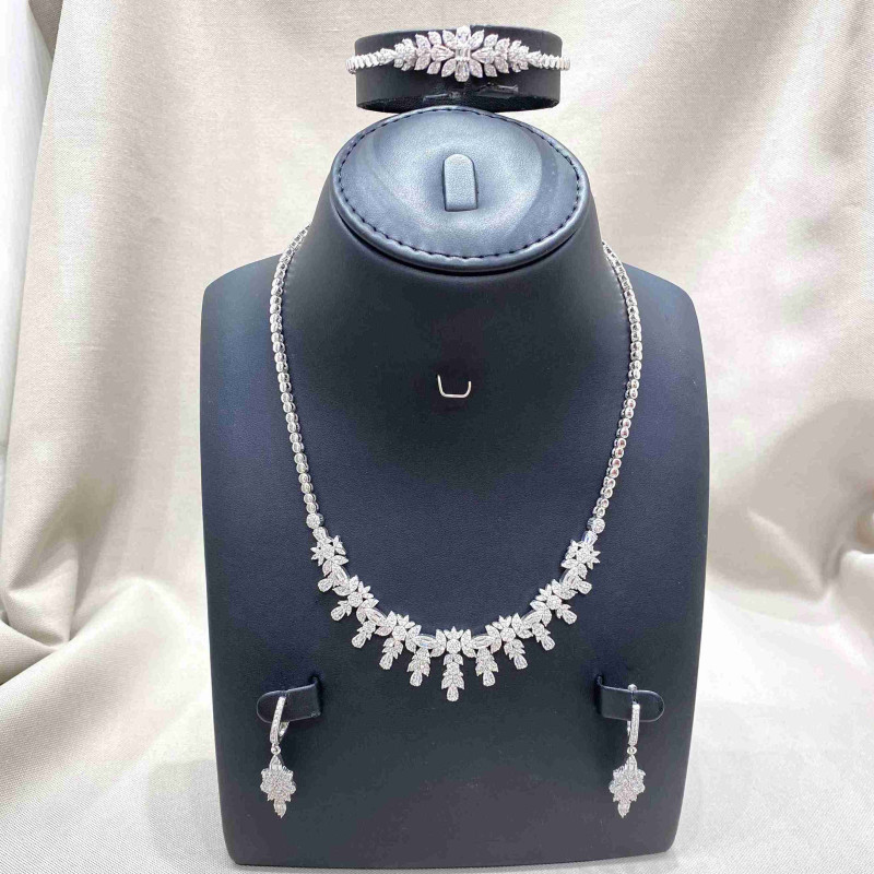 طقم فضة بدون خاتم 